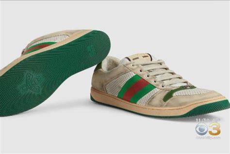 Watch: 'Distressed' Gucci shoes designed with fake dirt 